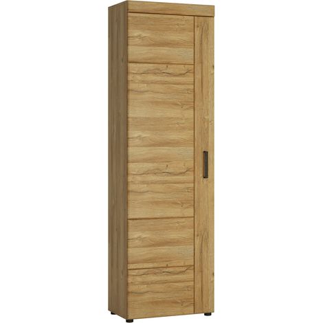 Garderobenschrank in Grandson Eiche Nb. mit Türanschlag links CARIATI-129, B/H/T ca. 58/195/37,4 cm (1/4)