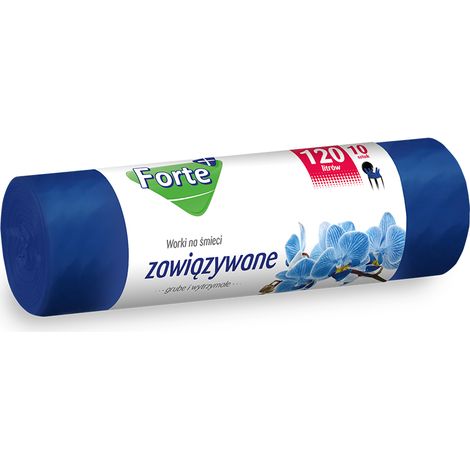 Müllsäcke, blau, 120 l, 10 Stück, Forte+ (1/3)