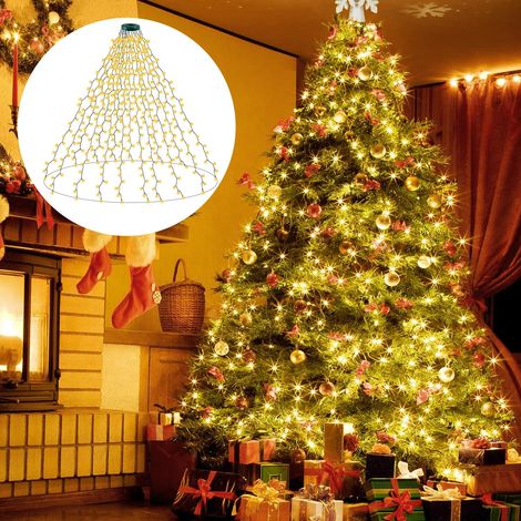Brins Guirlande Lumineuse Sapin De Noel Avec Ip55 Étanche Pour Arbre Noël à 8 Modes Décoration Intérieure 400 Led 2,4 m (1/5)