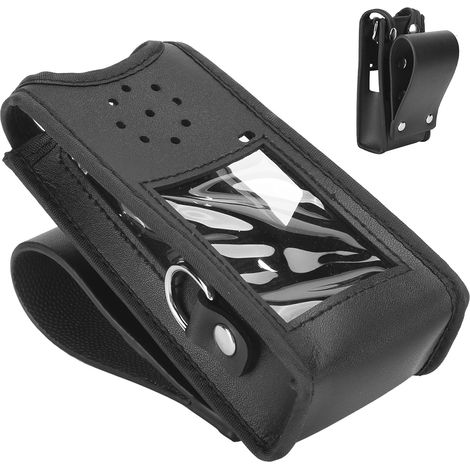 Étui de protection en cuir souple pour talkie-walkie Baofeng UV-9R et UV-9R PLUS, housse de transport robuste (1/5)