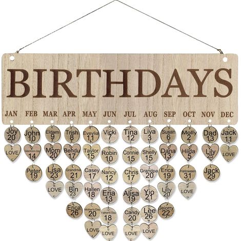 Un calendario dell'Avvento da parete con il logo di famiglia, un regalo personalizzato per la mamma. (1/5)