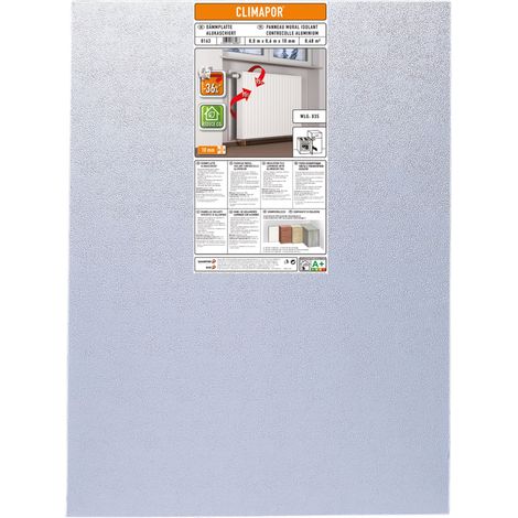 Climapor Dämmplatte alu Hitze-Kälte-Stop - 06 Platten (=ca. 2,9 qm)