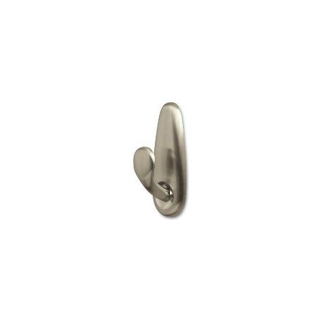 Command FC11-BN Lot de 2 petits crochets en nickel brosse avec bandes (1 crochet et 2 petites bandes adhesives) (1/5)
