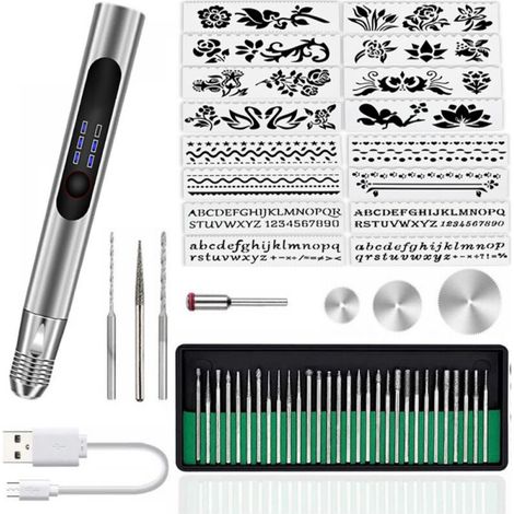 [NEVER USED] Electric engraving pen, multifunctional engraving tool, portable cordless engraving tool for jewelry engraving