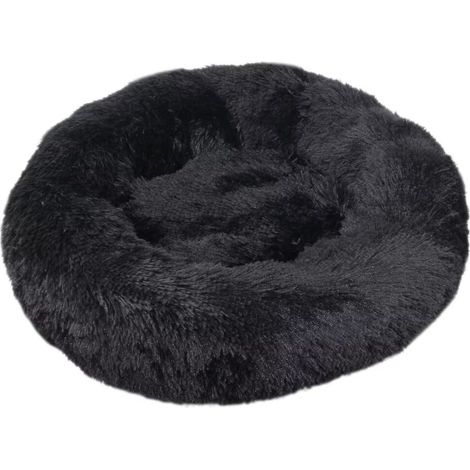 Lit pour Chat, Coussin Moelleux, Doux Lavable pour Chiens Chats (Noir, 40 cm) (1/5)