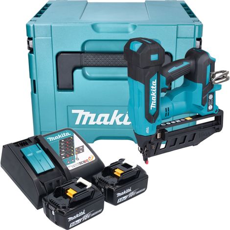 Chiodatrice verticale a batteria Makita DBN601RTJ, 64 mm 18V, 2x 5,0 Ah e caricabatterie in MAKPAC (1/5)