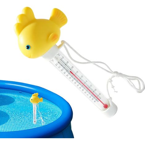 Indicateur Température Piscine Gadget flottant de cartoon Jauge de température de bain précise Pour Baignoire Extérieure Spa Salle De Bain Douche Bassin Fontaine Aquarium (1/5)