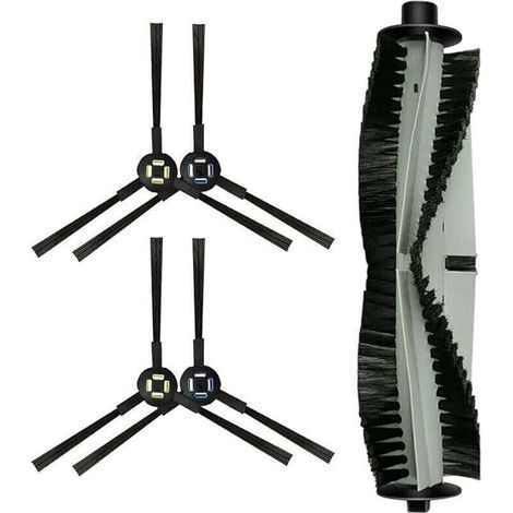 Cepillo para aspiradora Ulisem para Silvercrest SSR1 SSRA1 para aspiradora robot A9s A9 A7 L100 (1 cepillo giratorio + 4 cepillos laterales) (1/4)