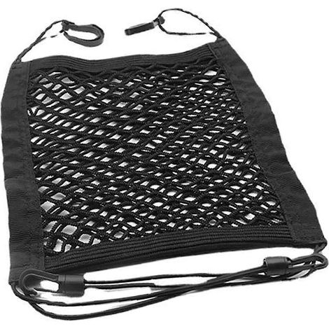 1. Filet de rangement double couche pour dossier de siège auto, organiseur élastique universel, sac de rangement pour voiture, accessoires pratiques. (1/4)