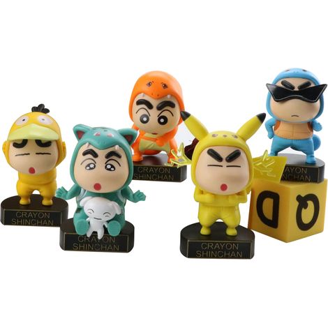 Lot de 5 figurines d'anime décoratives pour tableau de bord et présentoir (1/5)
