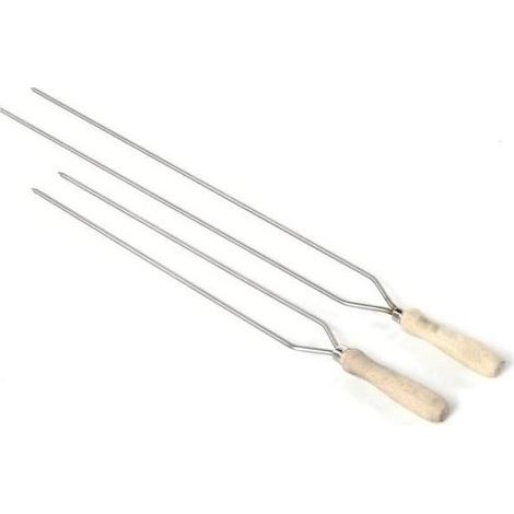 SPIEDINI DOPPI L40 INOX (consigliato per salsicce)