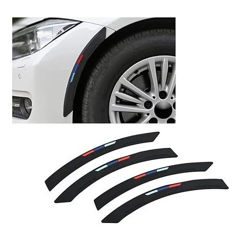 Élargisseur de Passage de Roue de Voiture - Autocollant Universel - Protection Anti-Collision - Élargissement d'aile de Roue - Décoration - Lot de 4 - Noir (1/5)