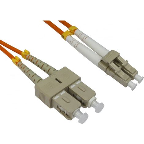 Câble fibre optique RS PRO 1m Avec connecteur / SC, Multi-mode, 2 fibres, LSZH ( Prix pour 1 )