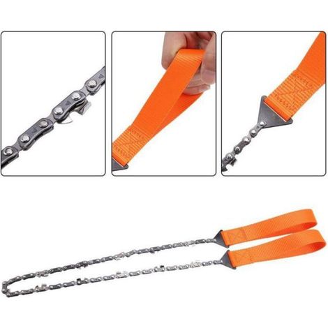 Tronçonneuse manuelle Longue Chaîne Compact Pliante Main Scie À Chaîne Portable Camping Survival Gear pour Wood Cutting Camping Gear (1/4)