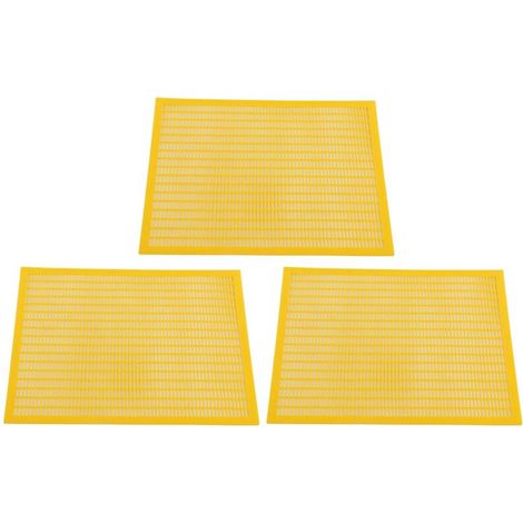 Bee Queen Protect Excluder, Plastic King 3pcs, neat and tidy, Find the Queen Bee Easily, Easy Placement, Attractive Grid, Wide
