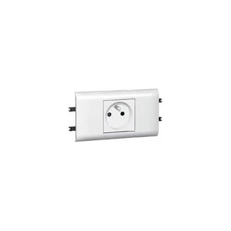 Legrand 077351 Mosaic socket plate and dlp support 2P+E