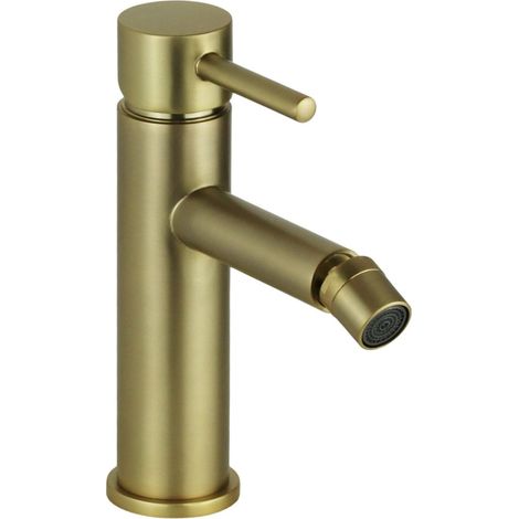 Mezclador de bidé de línea moderna de oro cepillado Pollini Jessy MXBIMCMMCOS Oro cepillado (1/5)