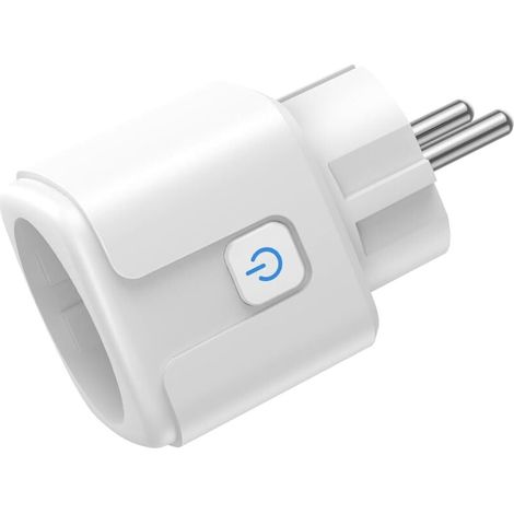 Prise Connectée WiFi, Prise Intelligente 16A 3680W, Prise WiFi avec Mesure de Consommation Électrique, Contrôle à Distance, Commande Vocale, Compatible avec Alexa & Google pour la France (1/4)