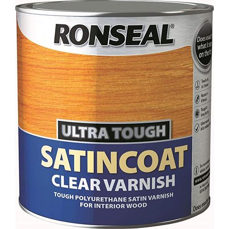 Ronseal Ultra Tough Clear Satincoat Varnish 750Ml (1/3)