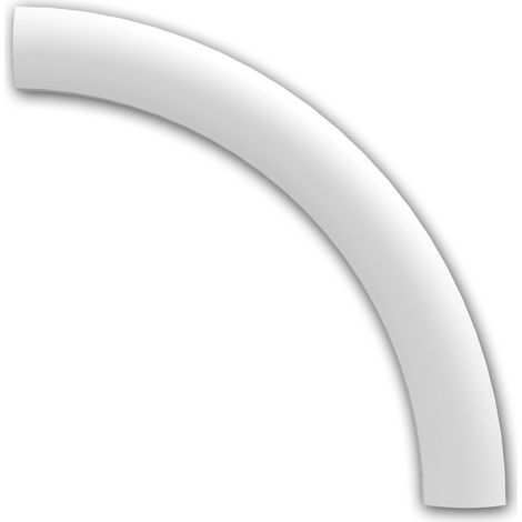 Profhome Decor – Élément de coin décoratif blanc 245mm – Mousse de polyuréthane rigide – Prétraité pour intérieurs – Élément de corniche moderne