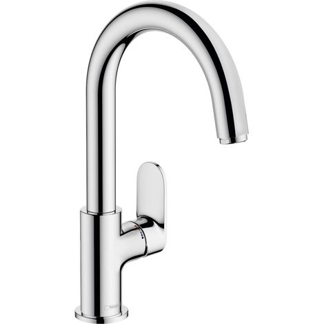 Hansgrohe Vernis Blend Bathroom Basin Mixer Tap Single Lever Swivel Spout Chrome (1/5)