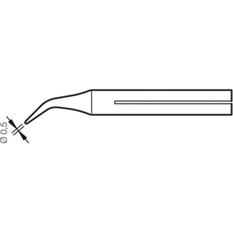Punta Soldador C03D 0,5mm Curvada Para 14ST JBC