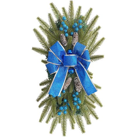 Künstliche Lichterkette für Treppen, Haustüren, Wände oder Fenster, blau, für den Innen- und Außenbereich (1/2)