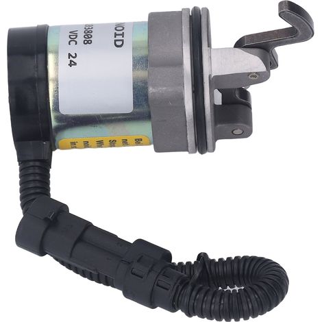 Électrovanne d'arrêt de carburant 04103808, outil de coupure moteur 24V DC pour Deutz, arrêt flamme, extinction, remplacement pièce véhicule, compatible car. (1/5)