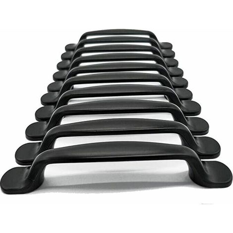 20 x Küchenschrank-Türgriffe, Schrank, Schublade, Schlafzimmer, Möbelgriff, Mittenabstand 96 mm, Aluminium, mit Schrauben
