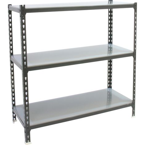 SimonRack Scaffale Portaoggetti, 1000x1100x300 mm, 3 Ripiani, Portata 200 kg per Ripiano, Metallo, Scaffale da Garage, Antracite/Zincato – Simonclick