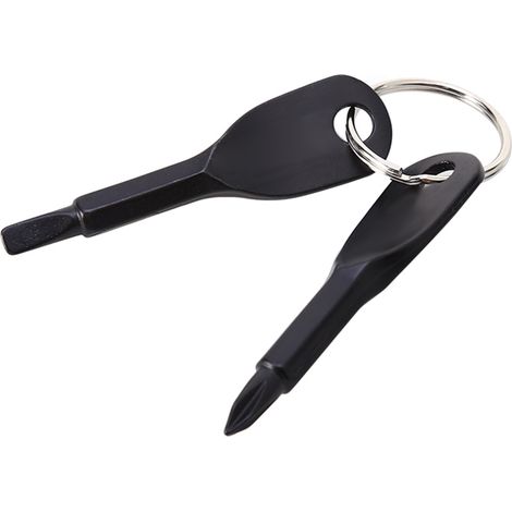 Tournevis Multifonction Poche avec 2 Embouts Acier Inox pour Bricolage et Urgence (1/3)