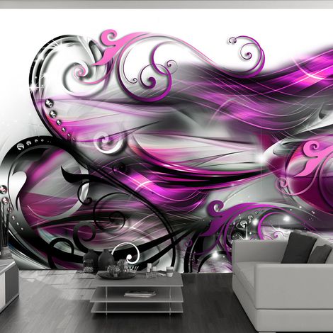 Fotomurale adesivo - Purple expression - 196x140 (1/4)