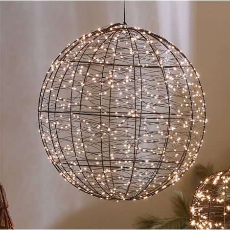 Schwarze Kugel-LEDs 50D cm. 800 LEDs IP44 50D cm