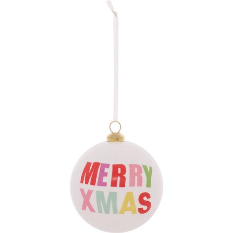 Bdn plast merry xmas bl 80mm - Feeric lights & christmas (1/2)
