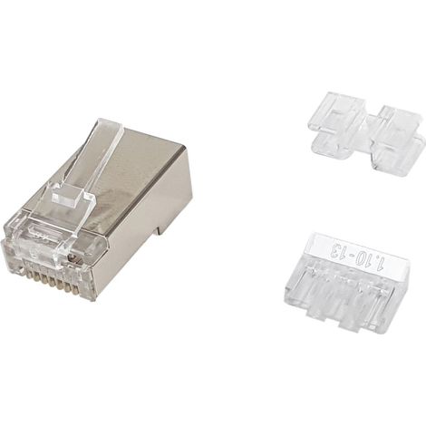 equip 121147 câble RJ-45 acier satinato transparent