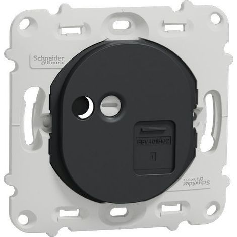 Ovalis - prise RJ45 - cat.6 STP - réseaux VDI- grade 3 - sans plaque -Anthracite (S461476)