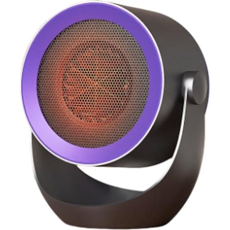 Chauffage d'appoint électrique portable 110 V, radiateur compact avec protection contre la surchauffe, silencieux et économe en énergie, pour maison, bureau et chambre, violet