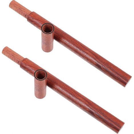 Lot de 2 tubes à encens en bois, porte-encens portables, porte-bâtonnets d'encens, récipients à encens-24X1.7CM (1/3)