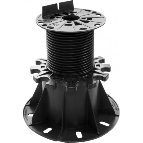 Plot réglable pour lambourdes de terrasse – Hauteur 115 à 220 mm – Base 314 cm² – Lot de 15 – Évacuation d'eau intégrée – Dakota (1/3)