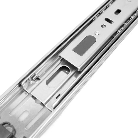 Glissière à billes de 35 mm, 3 plis, en acier inoxydable, pour tiroir (1/5)