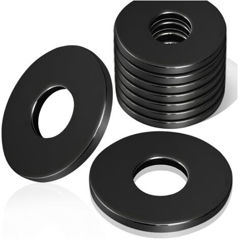 30 Pièces Rondelles Inox M8 x 24 mm Grand Rondelle pour Gonds de Porte DIN9021 / ISO7093 Rondelles Inox Noir pour Vis et Écrous (1/5)
