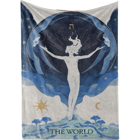 Ultraweiche Kuscheldecke mit Tarot-Muster für Sofa – Festliche Dekoration und bequeme Überwurfdecke 80 x 100 cm (1/5)