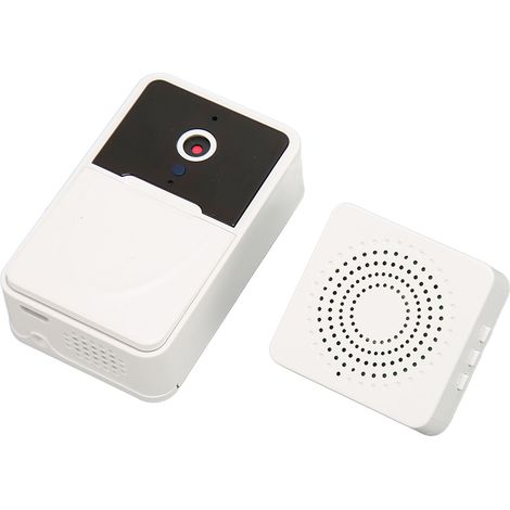 Sonnette vidéo WiFi bidirectionnelle avec détection de mouvement, vision nocturne et interphone vocal à distance pour la maison