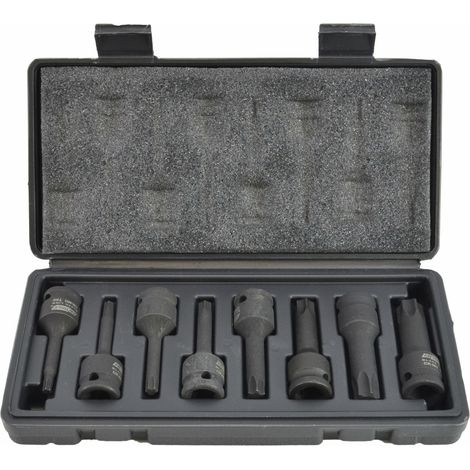 Awtools klucze udarowe trzpieniowe torx 8szt. schwarze Linie