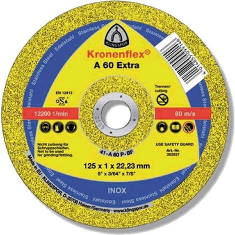 Disco da taglio per metalli 115x1 klingspor A60EX