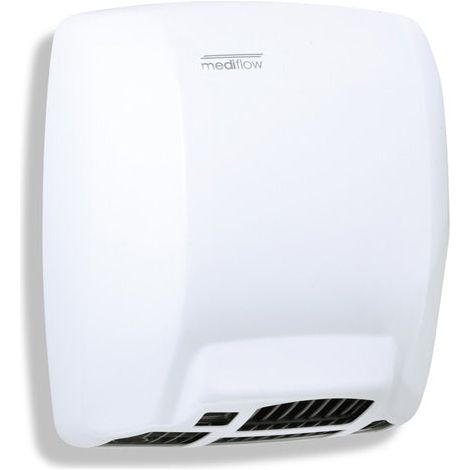 Asciugamani Elettrico Aria Calda Automatico in Acciaio Bianco Mediclinics Mediflow M03A