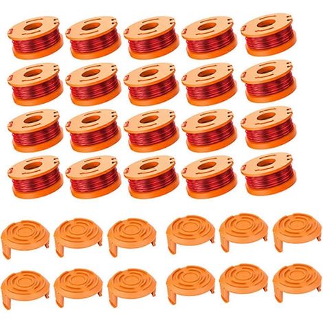 Bobine de fil de rechange pour coupe-bordures, compatible avec les débroussailleuses Weed Eater, 3,1 m (10 pi). (1/4)
