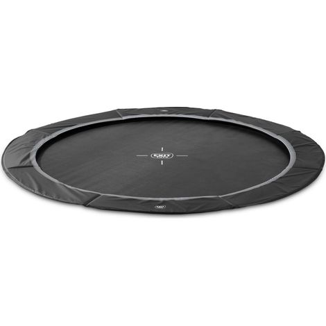 EXIT InTerra ground-level sports trampoline 14ft - black
