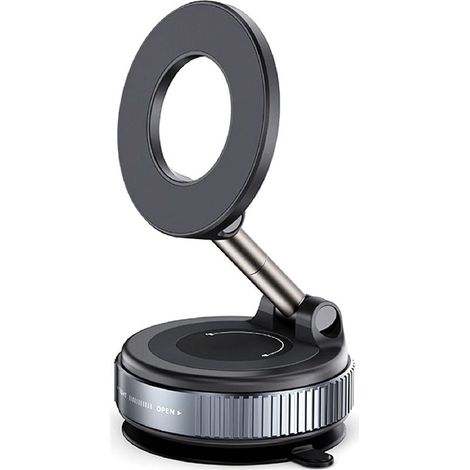 Support Téléphone Voiture Ventouse - Vide Renforcé, Rotation 360°, Compatible 4.7-6.9" - Pour Tableau Bord Cuir, Pare-Brise, Surface Lisse - Alliage Zinc et Plastique (1/5)