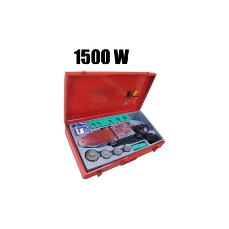 Polifusore/Saldatore per tubi in polipropilene 1500W con 4 matrici e accessori
